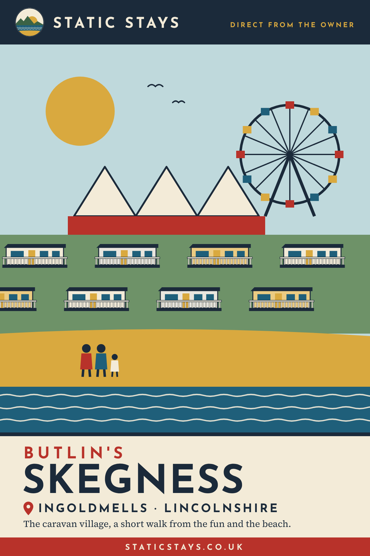 Static Stays poster: Butlins Caravan Village