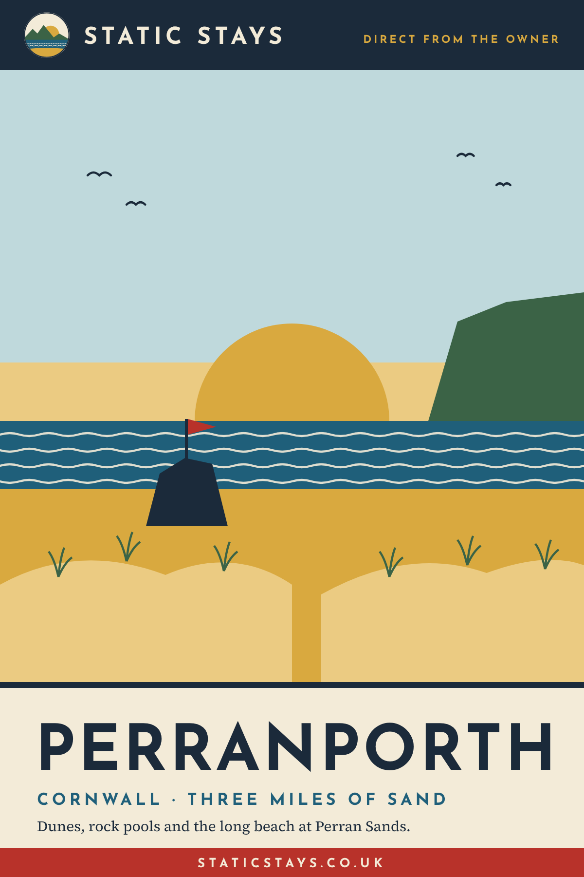 Static Stays poster: Perranporth